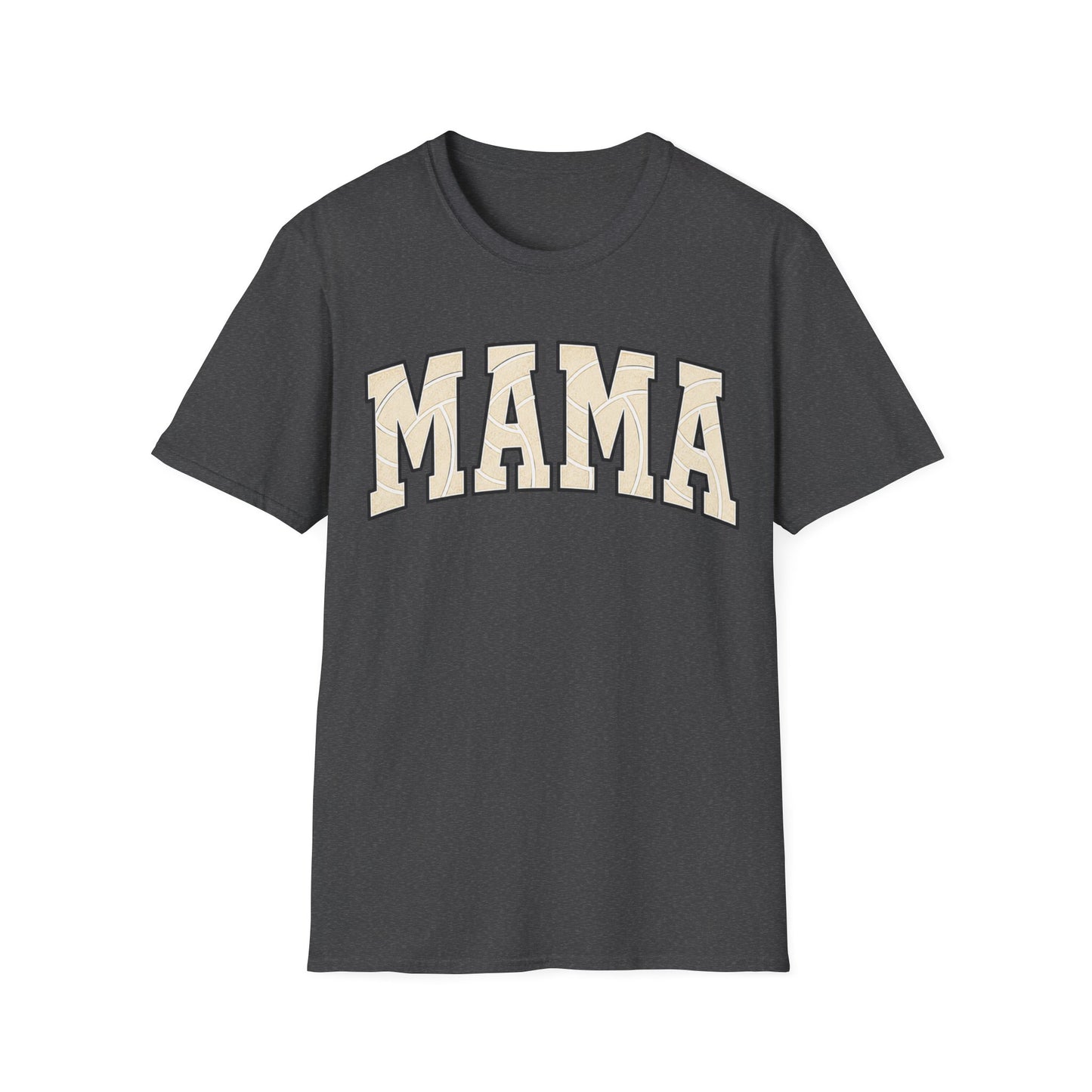 Mama black border volleyball T-Shirt