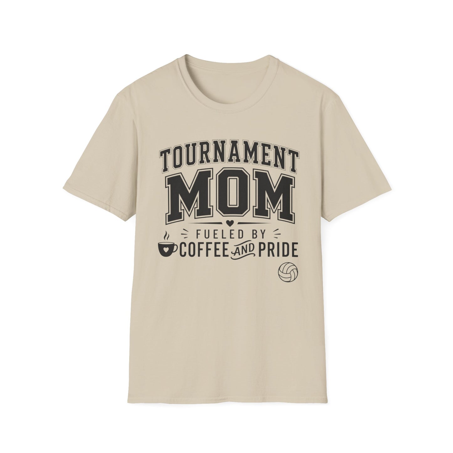Tournament mom fueled coffee and pride light volleyball T-Shirt