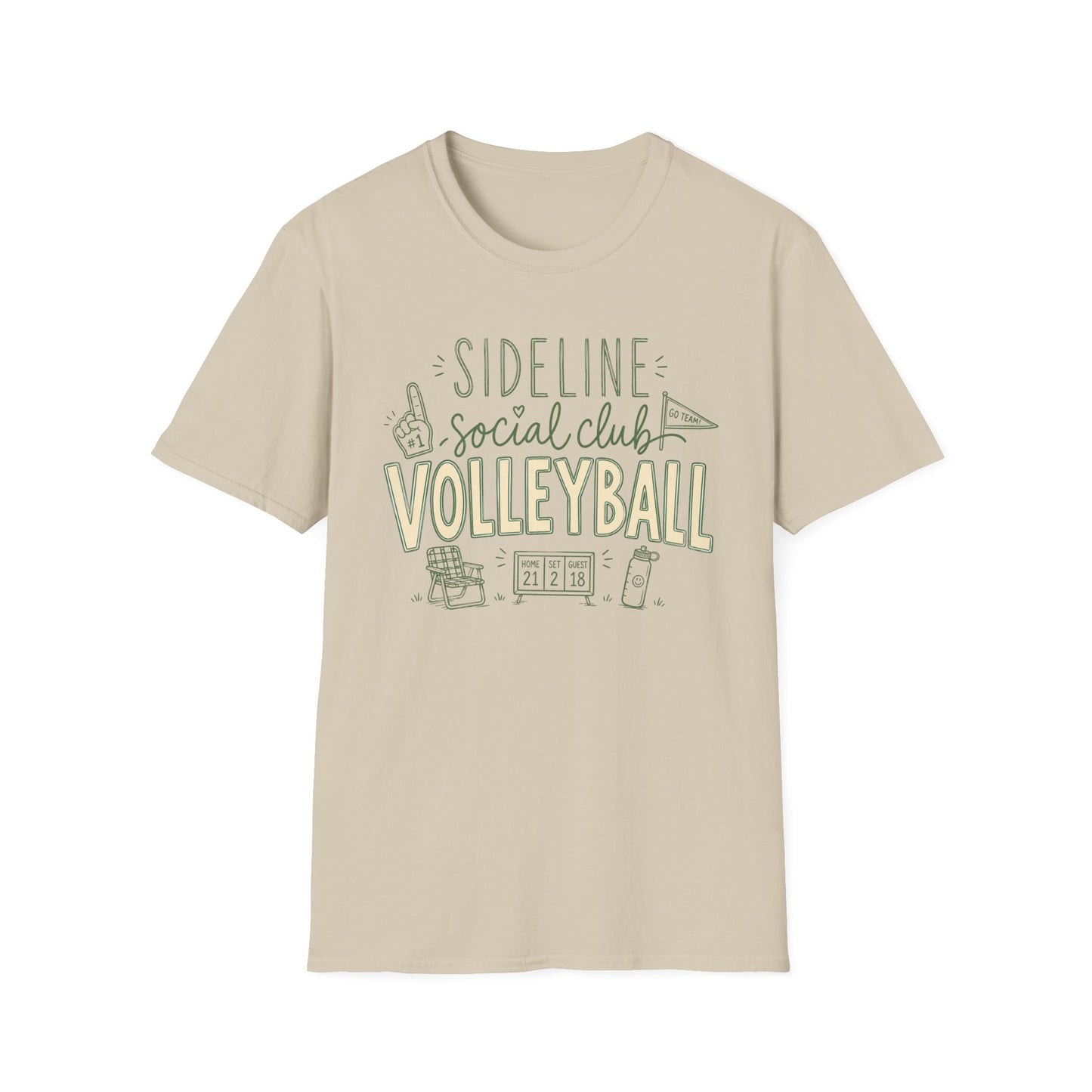 Sideline social club volleyball T-Shirt