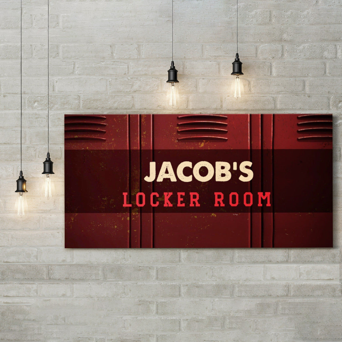 Personalized Locker Room Basketball Wall Art