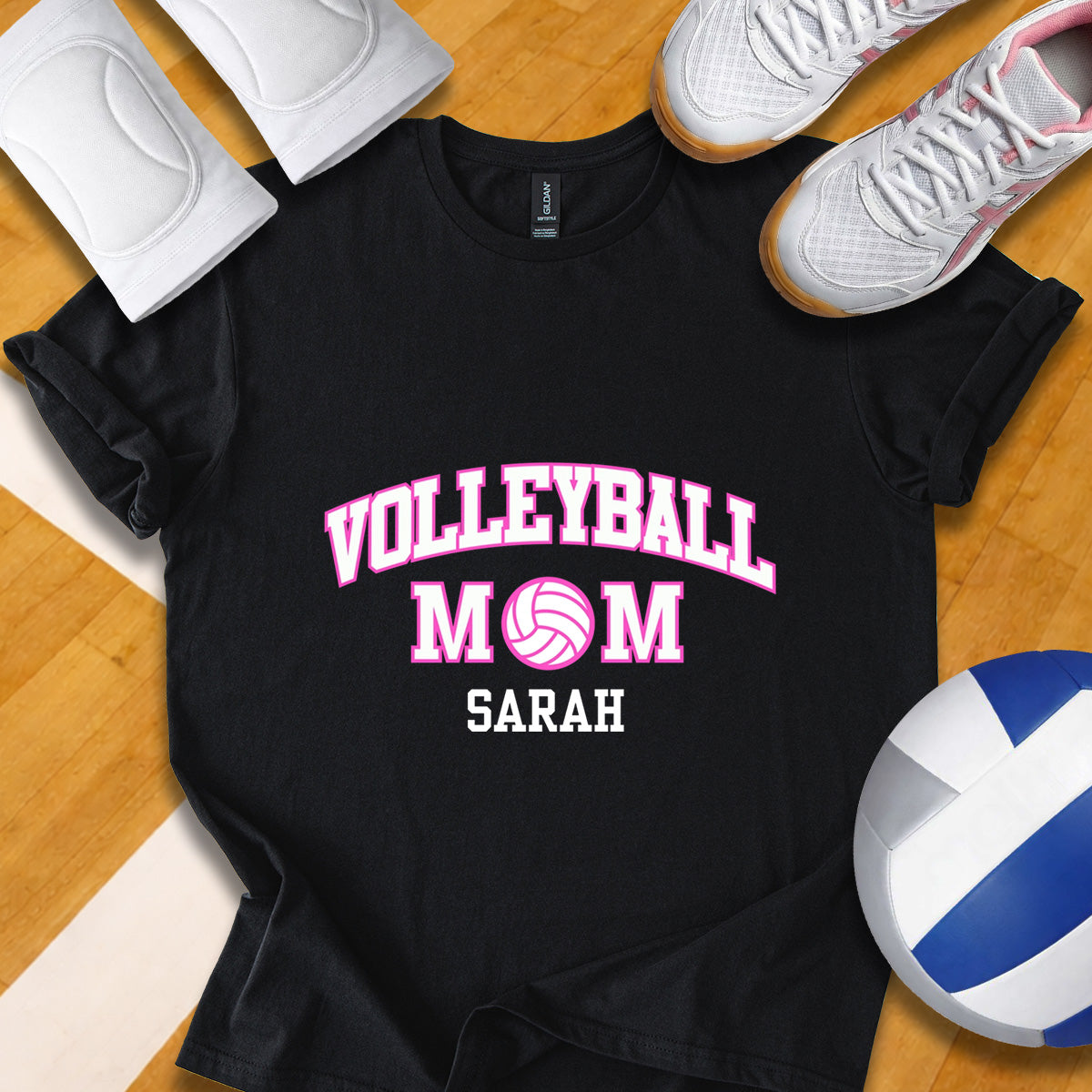 Personalized Volleyball Mom T-Shirt