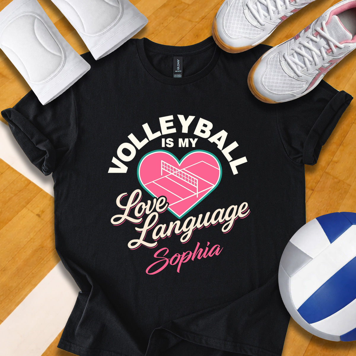 Personalized Volleyball Is My Love Language T-Shirt