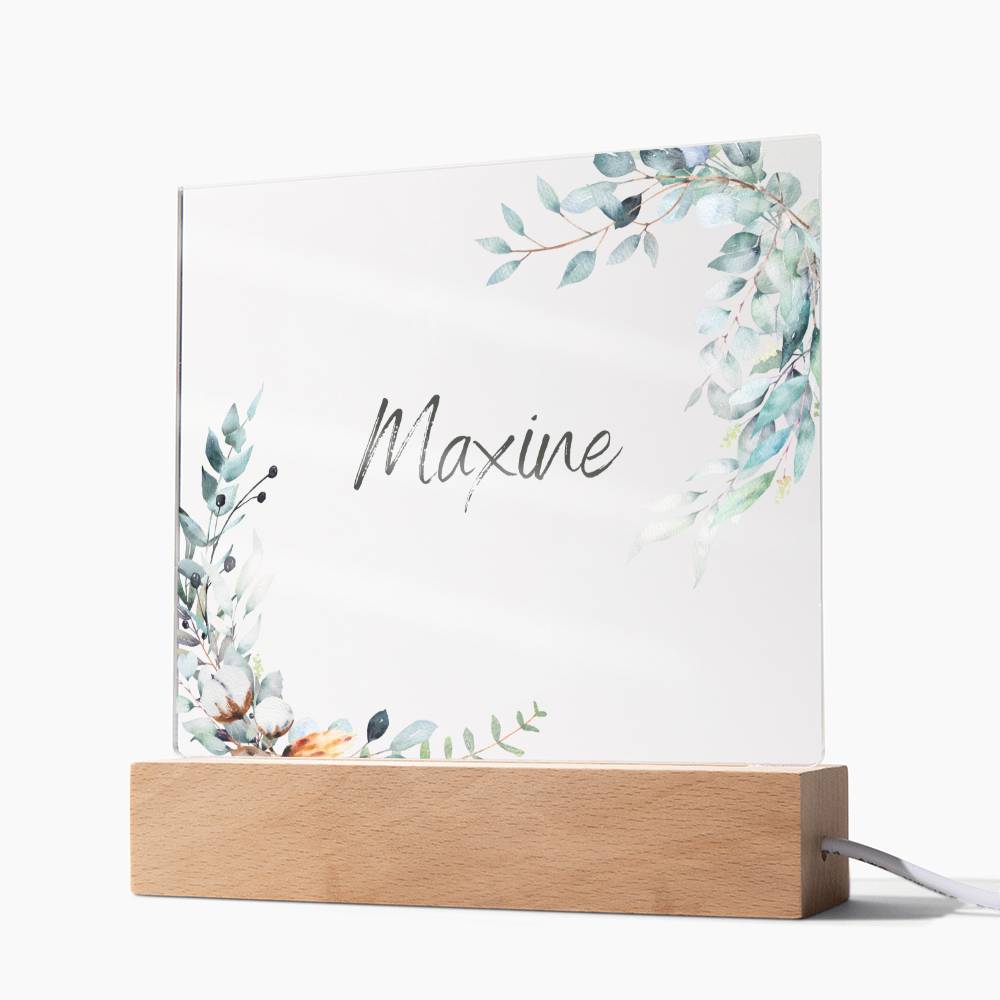 Custom name Bedside light