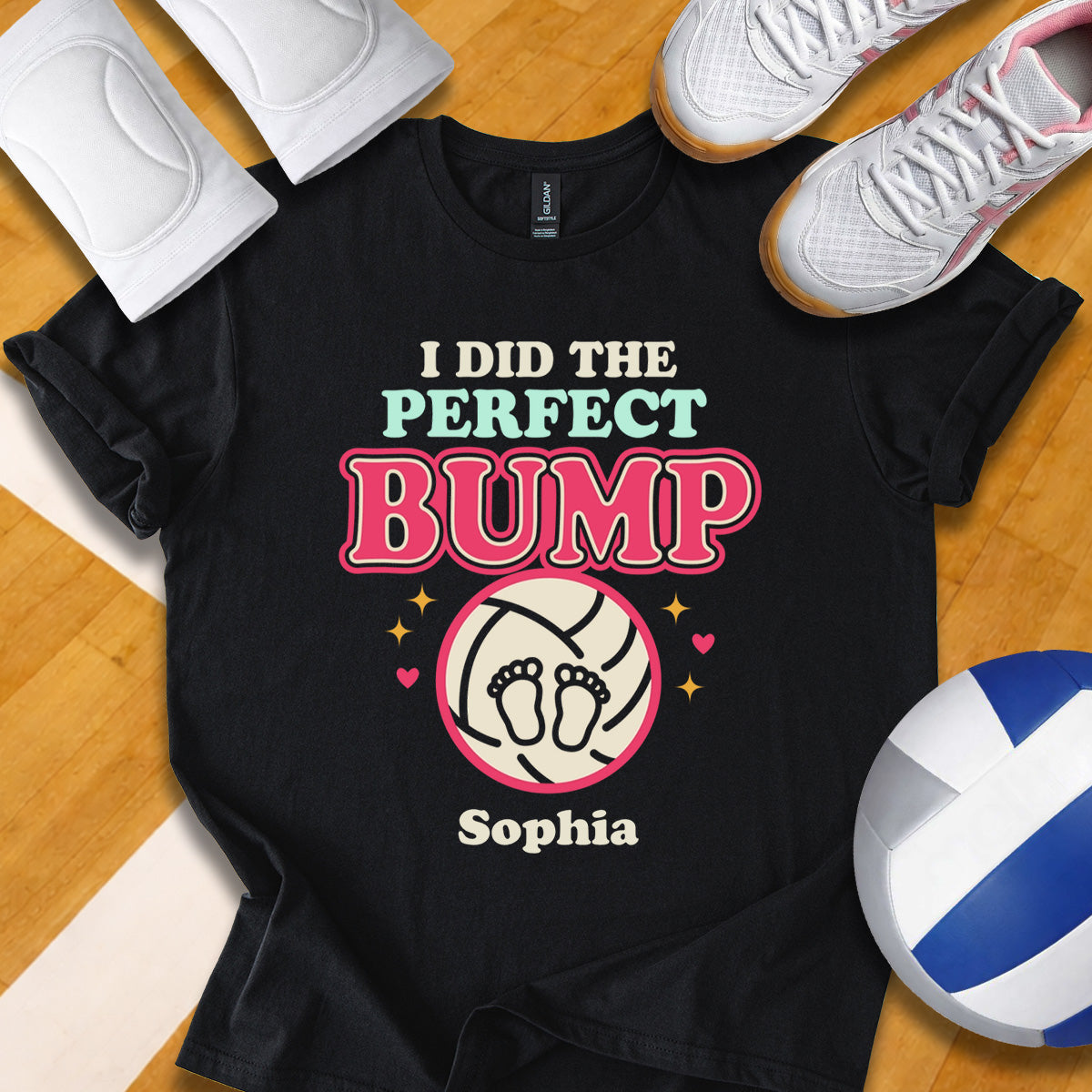 Personalized I Did The Perfect Bump Volleyball T-Shirt