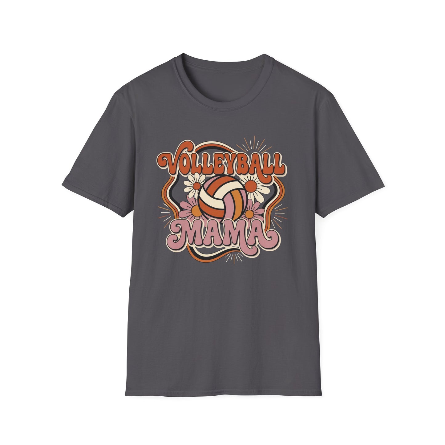 Volleyball mama flowers T-Shirt