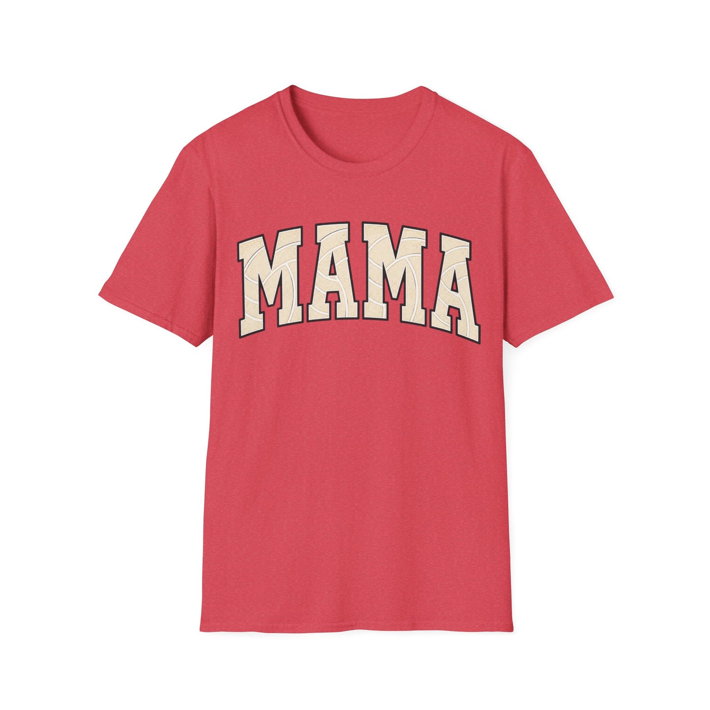 Mama black border volleyball T-Shirt