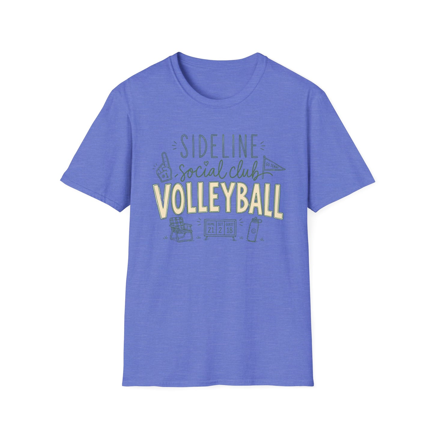 Sideline social club volleyball T-Shirt