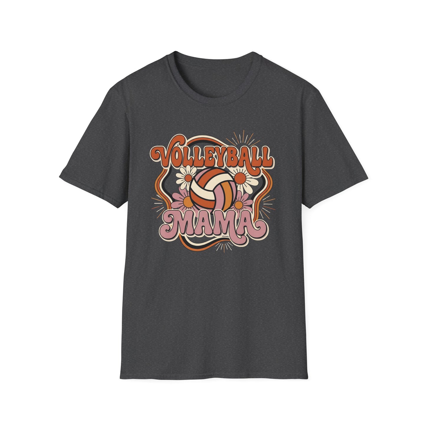 Volleyball mama flowers T-Shirt