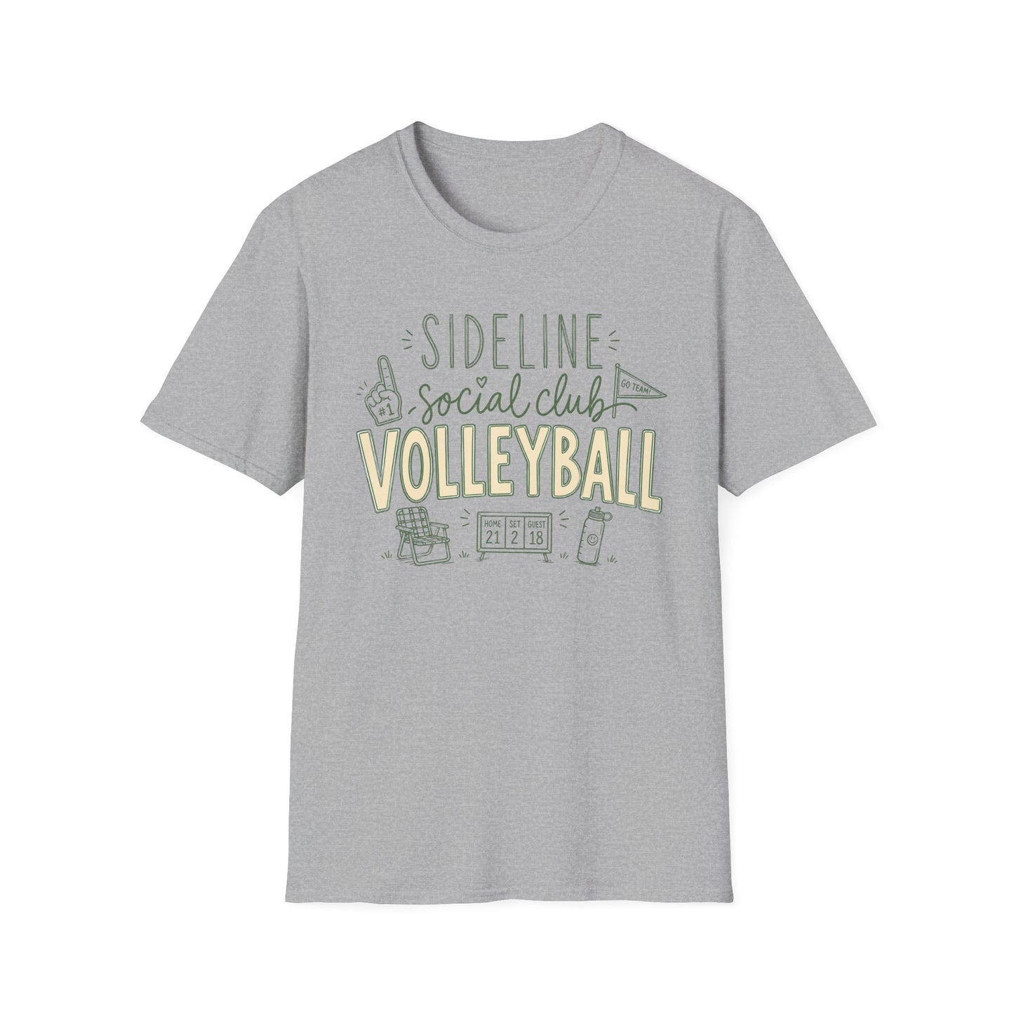 Sideline social club volleyball T-Shirt