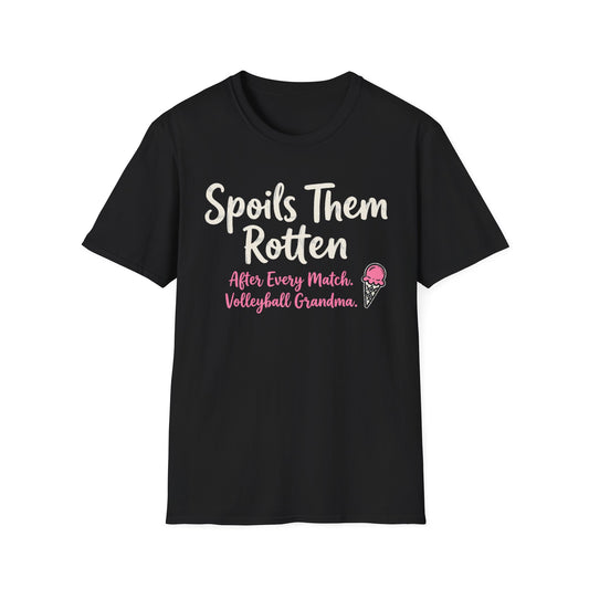 Spoils them rotten grandma volleyball T-Shirt