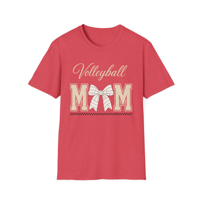 Volleyball mom bow white T-Shirt