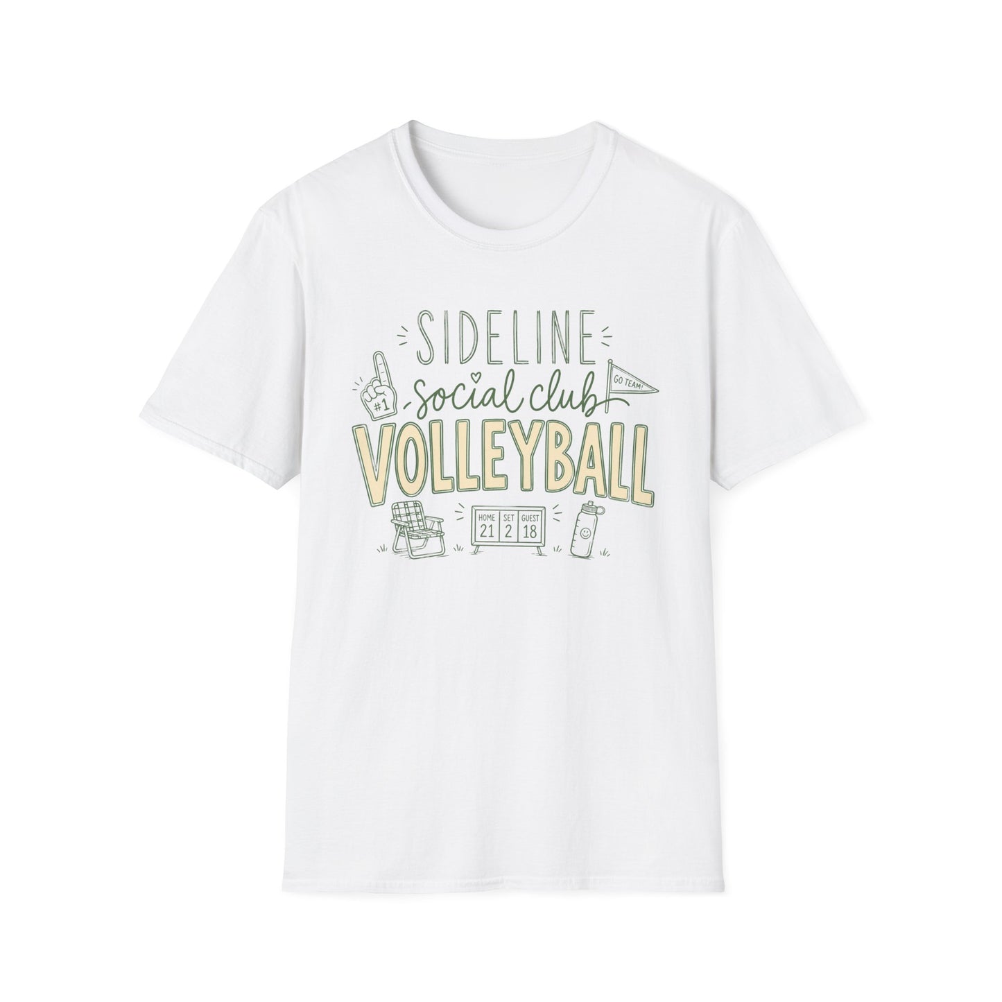 Sideline social club volleyball T-Shirt