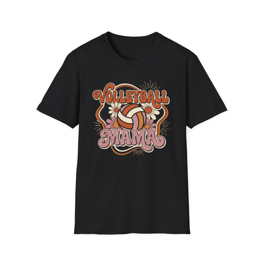 Volleyball mama flowers T-Shirt