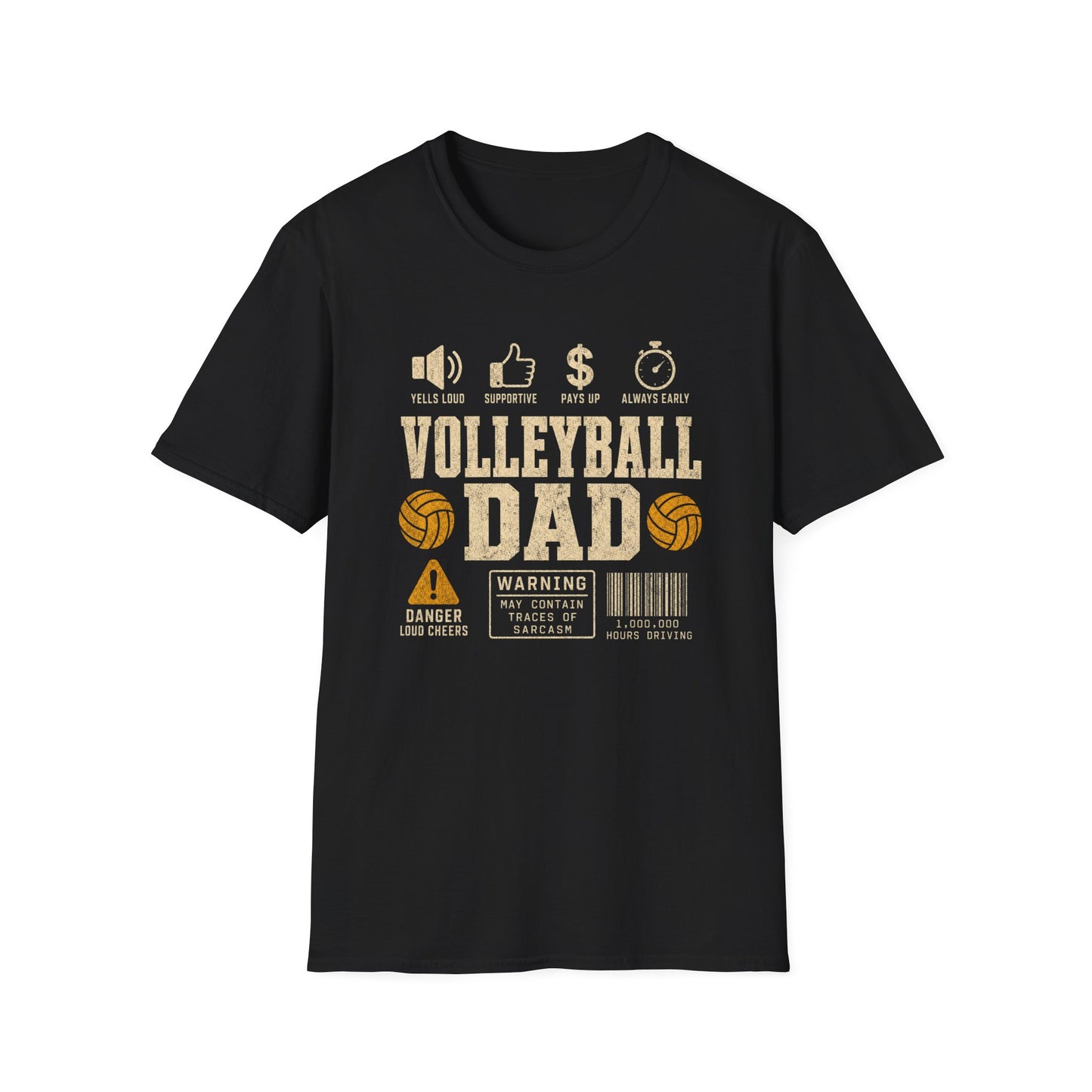 Volleyball dad warning sarcasm T-Shirt