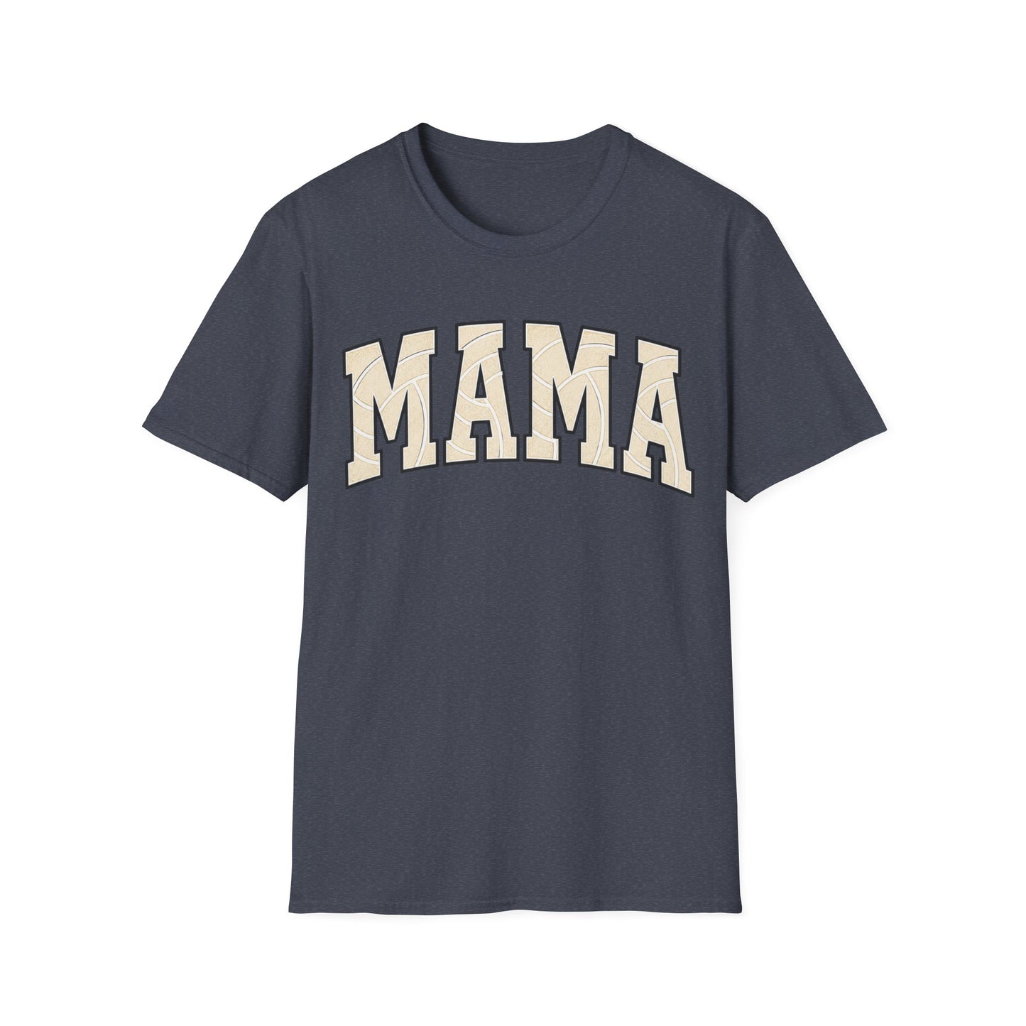 Mama black border volleyball T-Shirt
