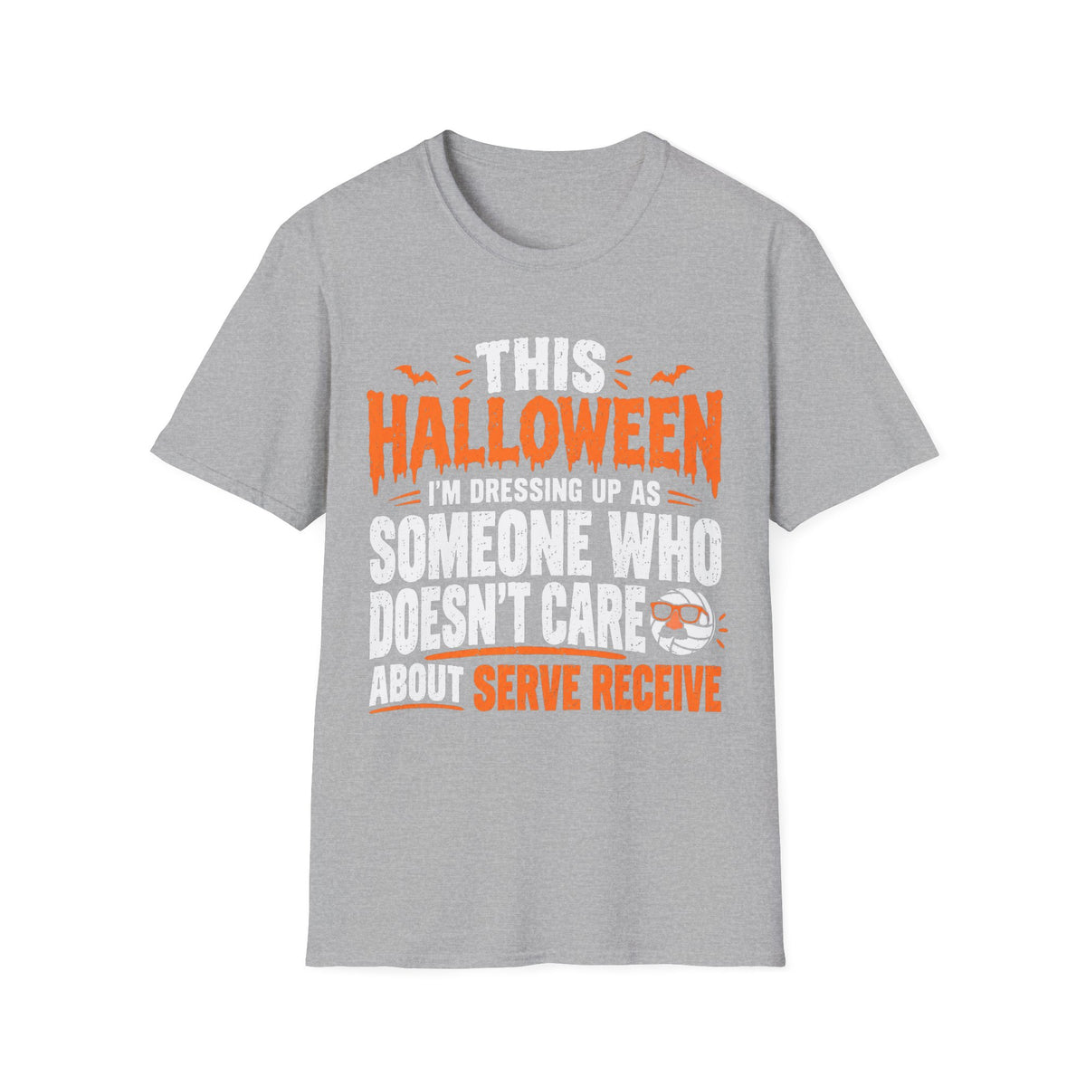 Someone Who Doesn't Care Serve Receive Halloween Volleyball T-Shirt