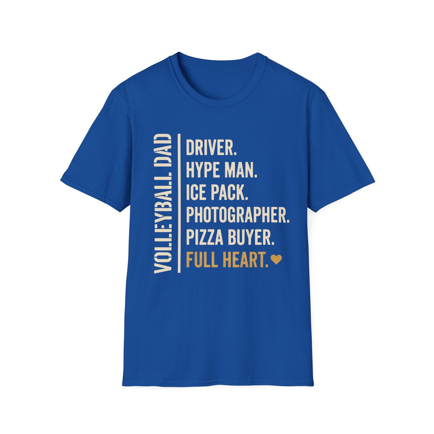 Volleyball dad full heart T-Shirt