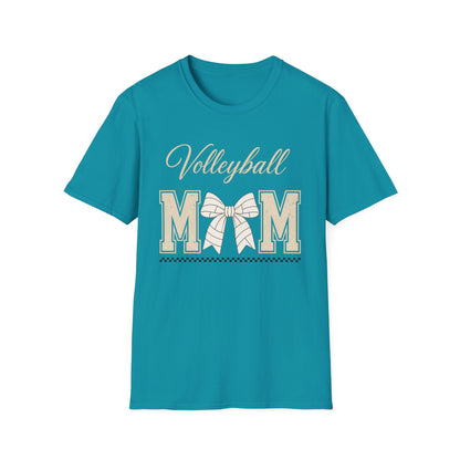 Volleyball mom bow white T-Shirt