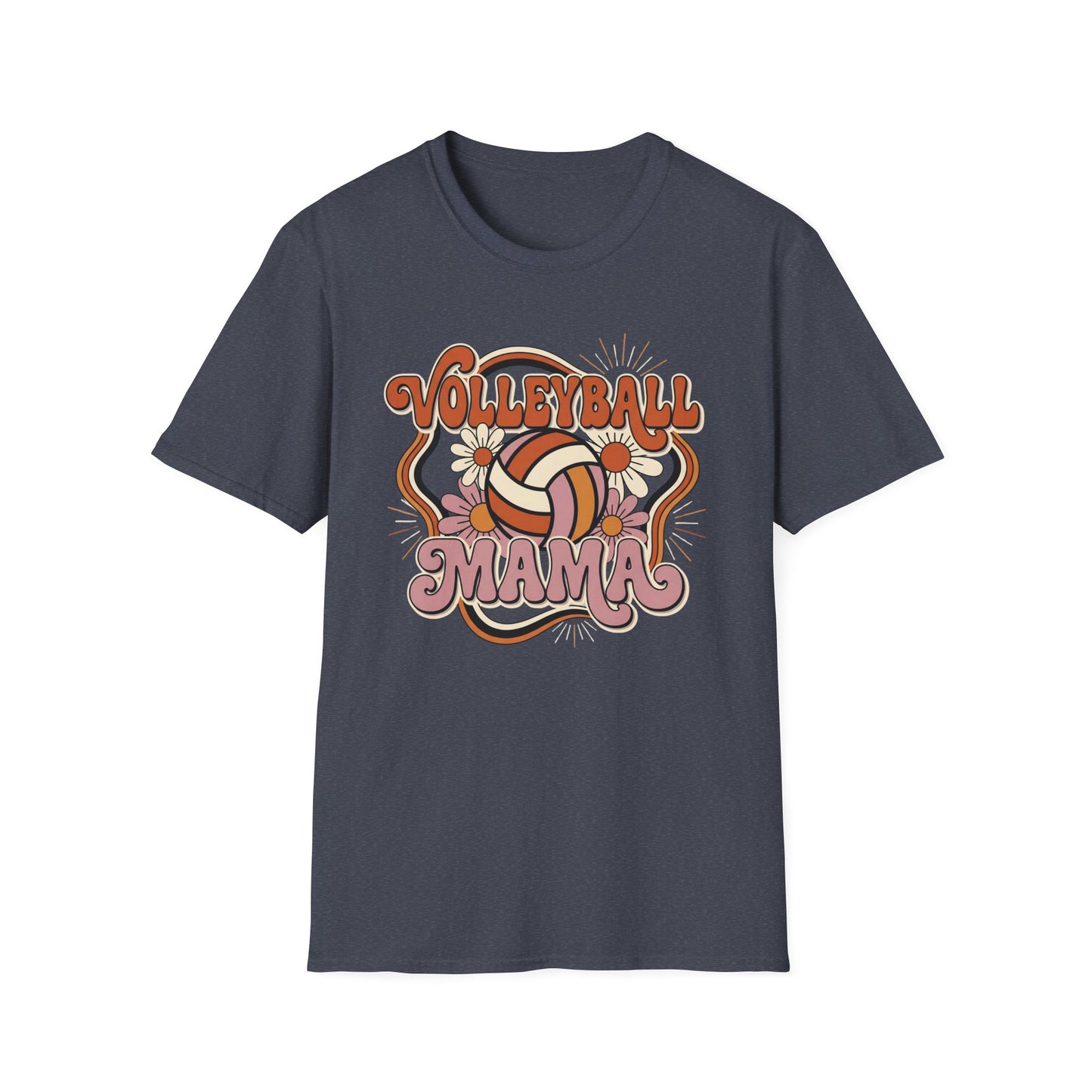 Volleyball mama flowers T-Shirt