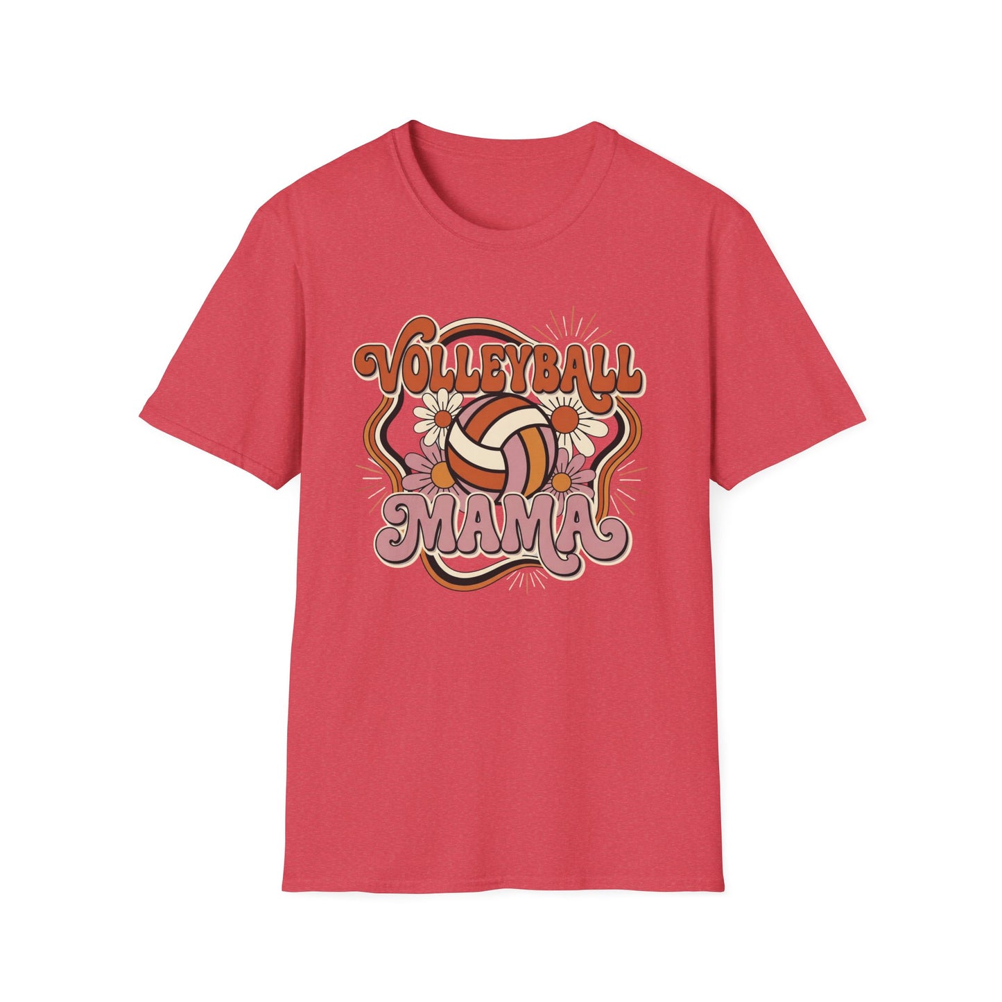 Volleyball mama flowers T-Shirt