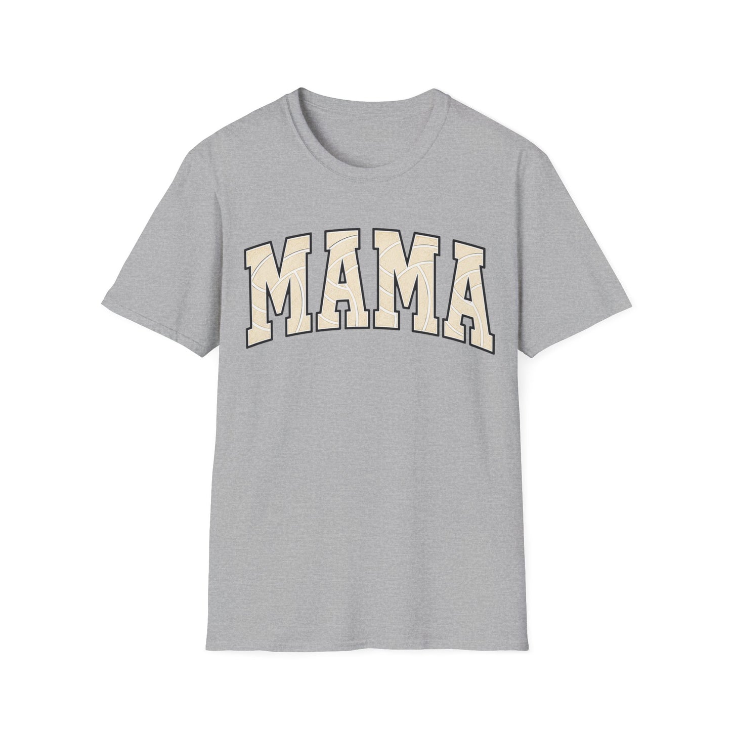 Mama black border volleyball T-Shirt