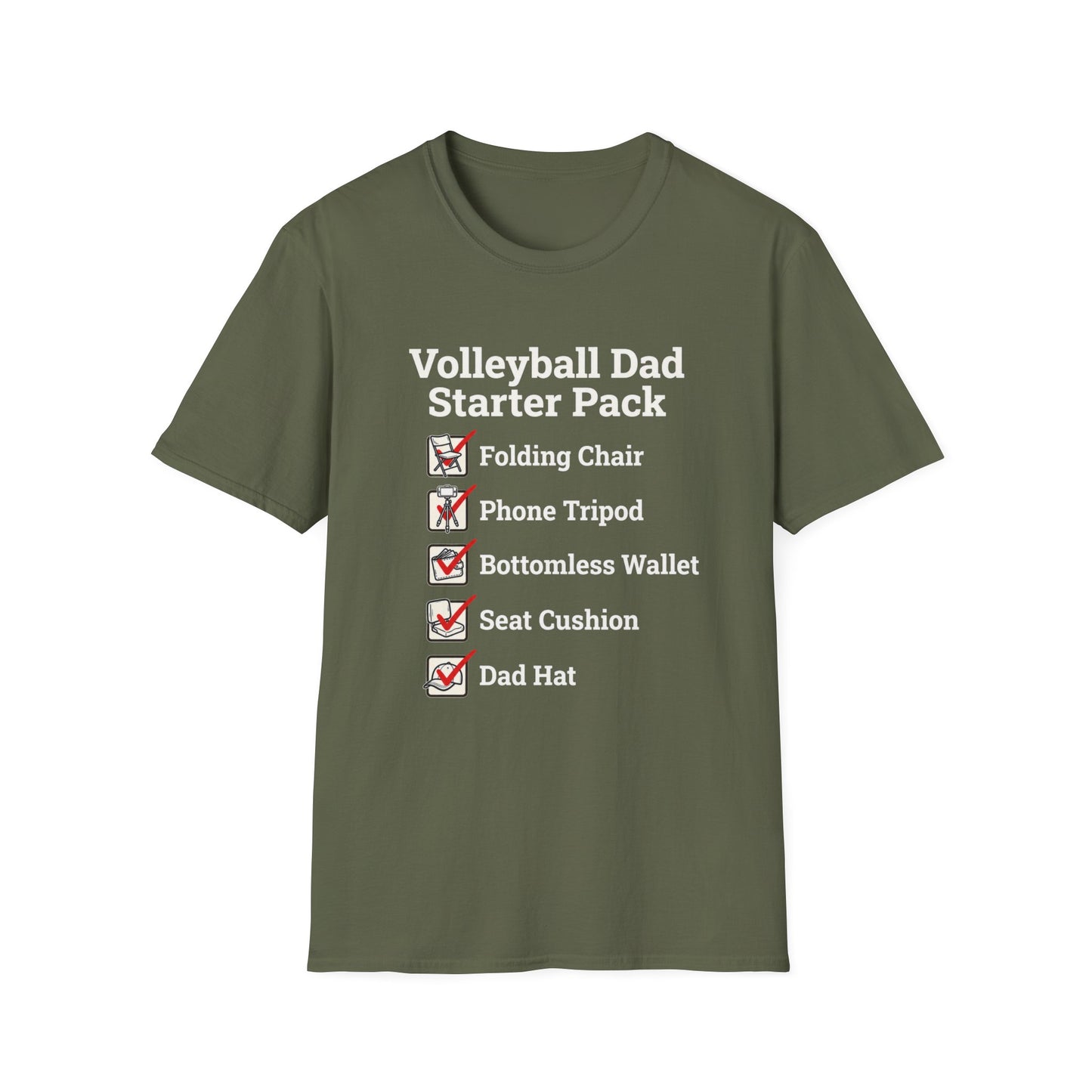 Volleyball dad starter pack T-Shirt