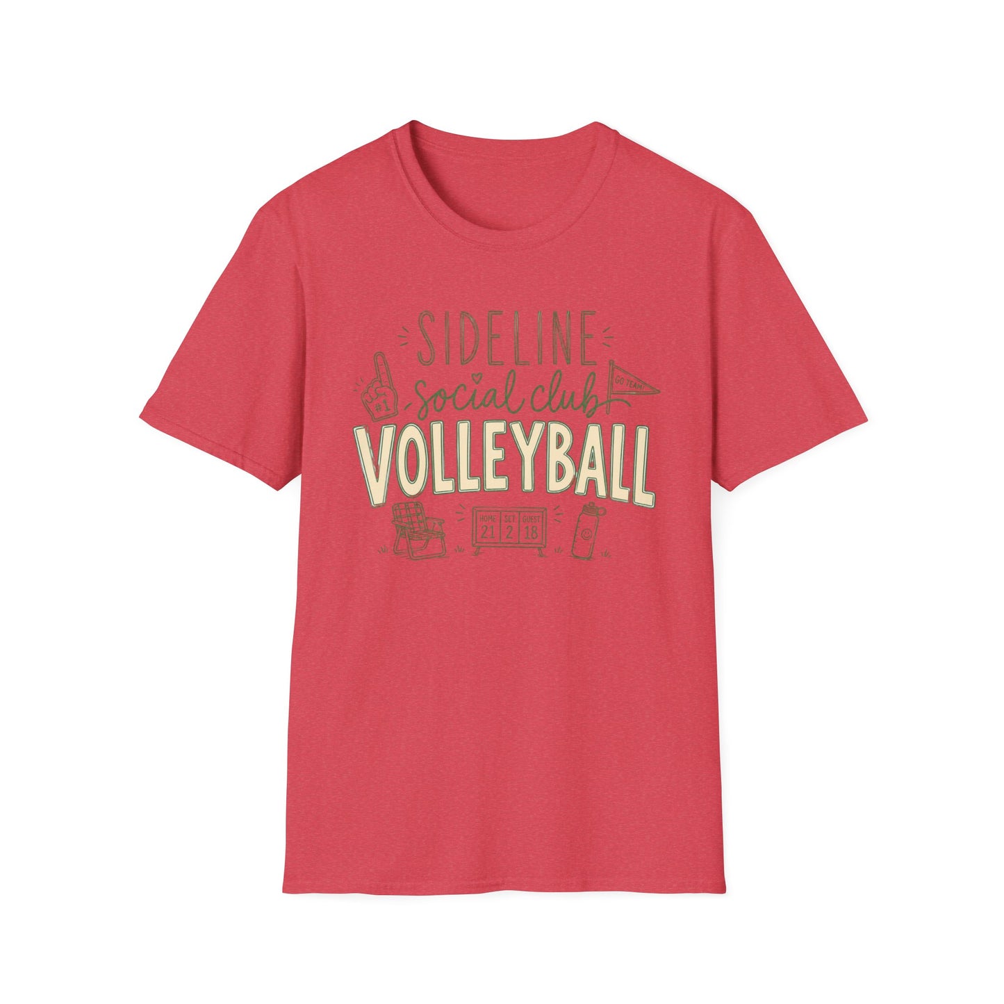 Sideline social club volleyball T-Shirt