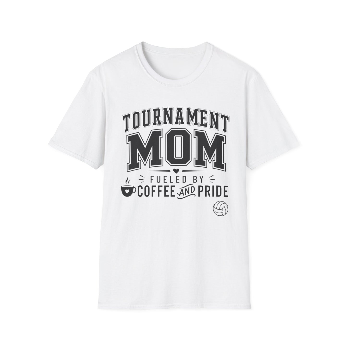 Tournament mom fueled coffee and pride light volleyball T-Shirt