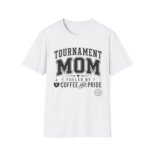 Tournament mom fueled coffee and pride light volleyball T-Shirt