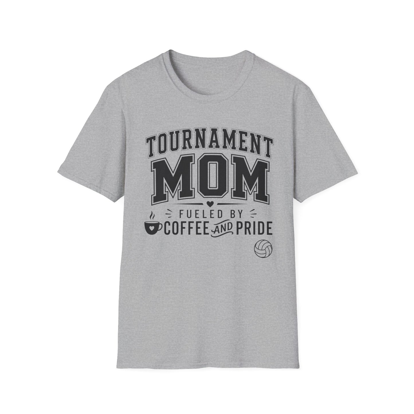 Tournament mom fueled coffee and pride light volleyball T-Shirt