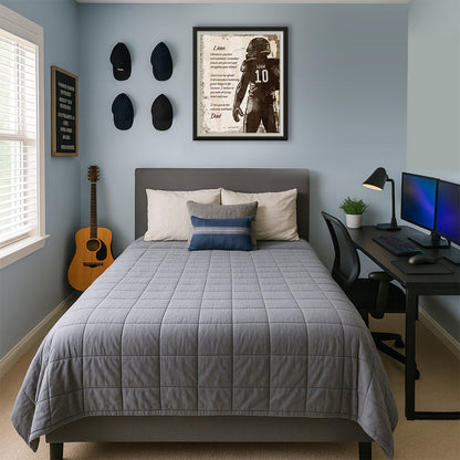 Personalized Don't Ever Be Afraid To Dream Football Wall Art