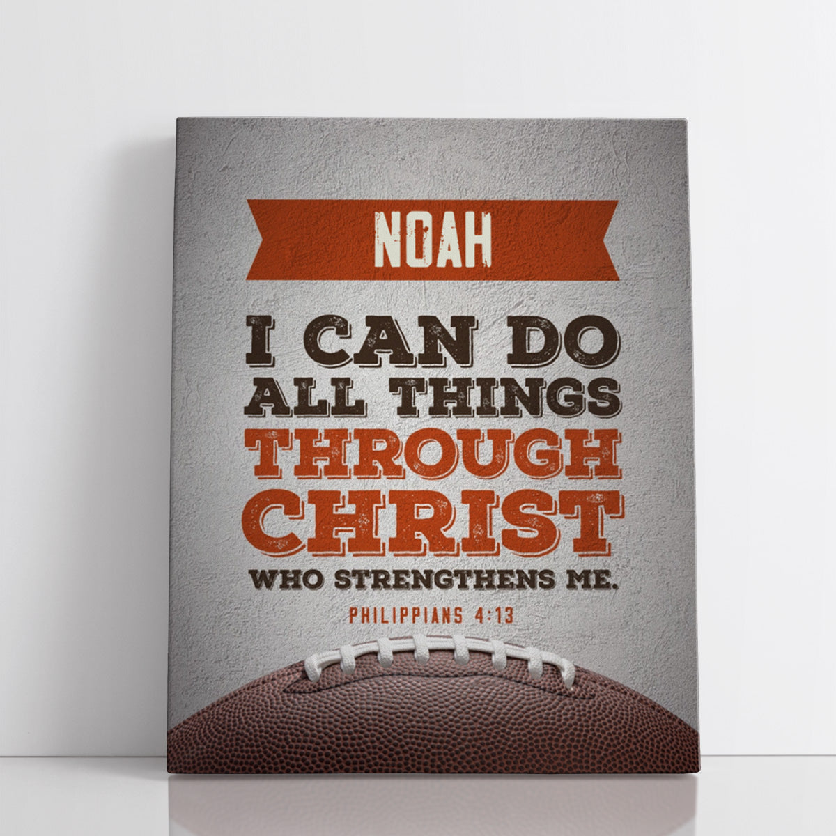 Personalized I Can do all things Football Wall Art