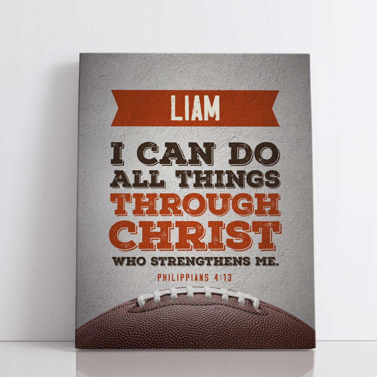 Personalized I Can do all things Football Wall Art