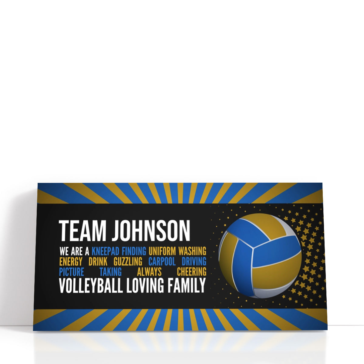 Personalized Volleyball Loving Family Wall Art