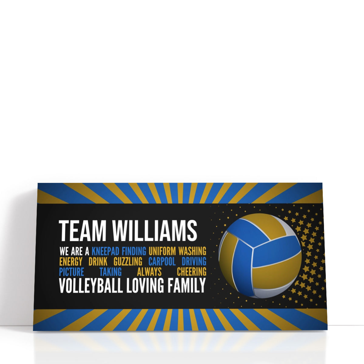Personalized Volleyball Loving Family Wall Art
