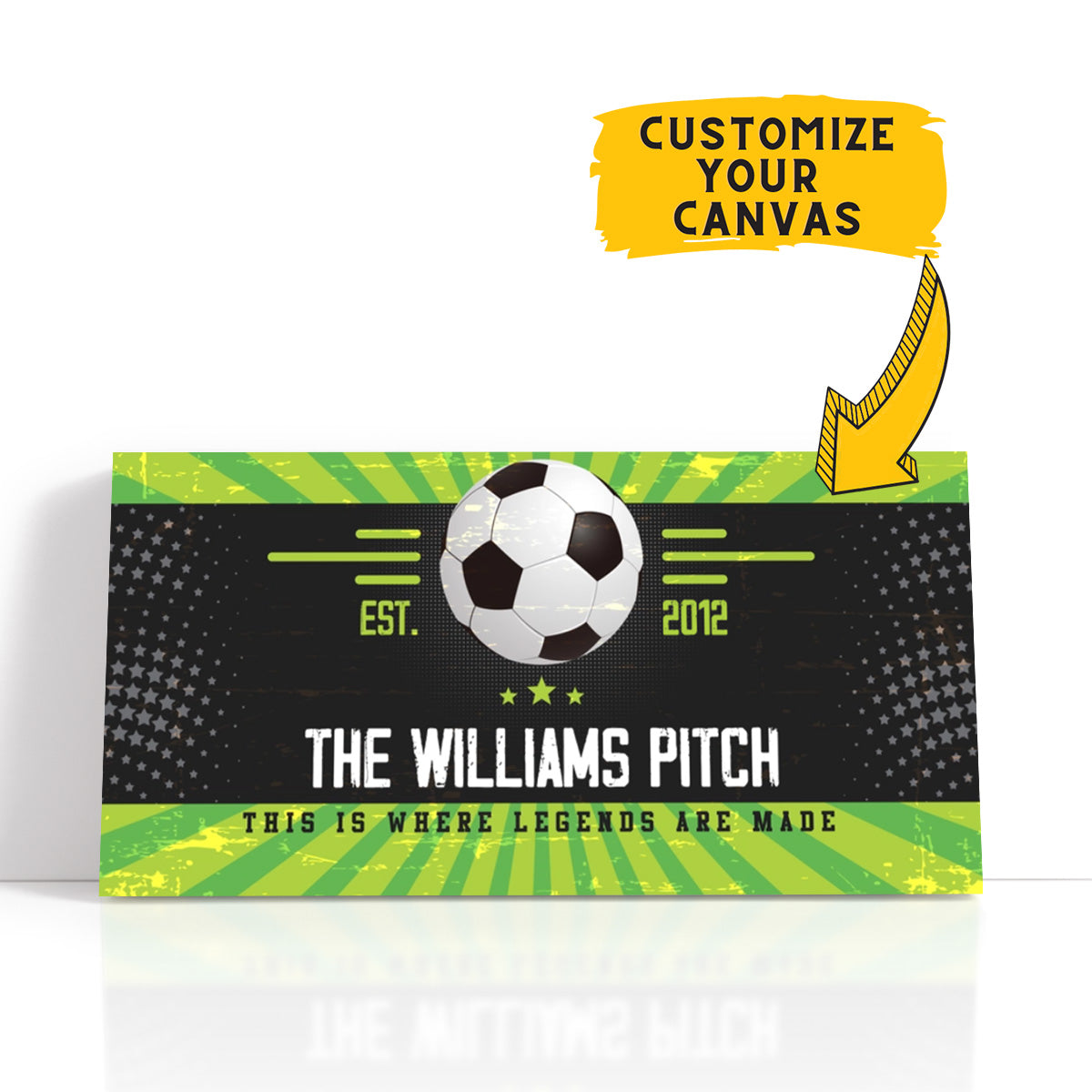Personalized This Is Where Legends Are Made Soccer Wall Art