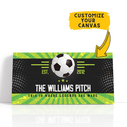 Personalized This Is Where Legends Are Made Soccer Wall Art