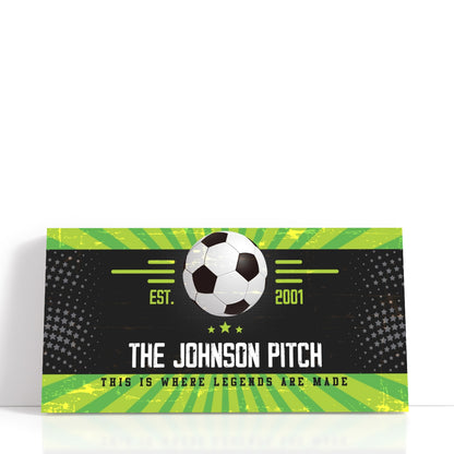Personalized This Is Where Legends Are Made Soccer Wall Art