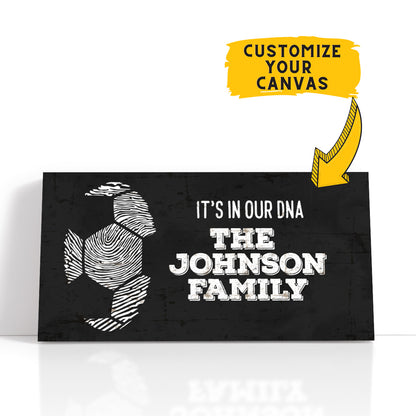 Personalized It's In our DNA Soccer Player Wall Art
