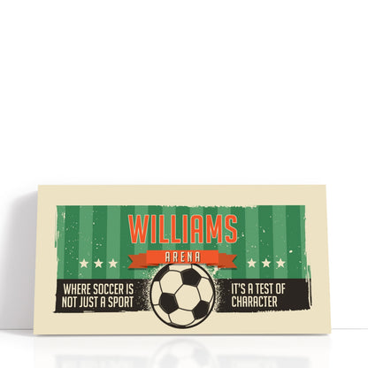 Personalized Where Soccer Is Just Not A Sport Wall Art