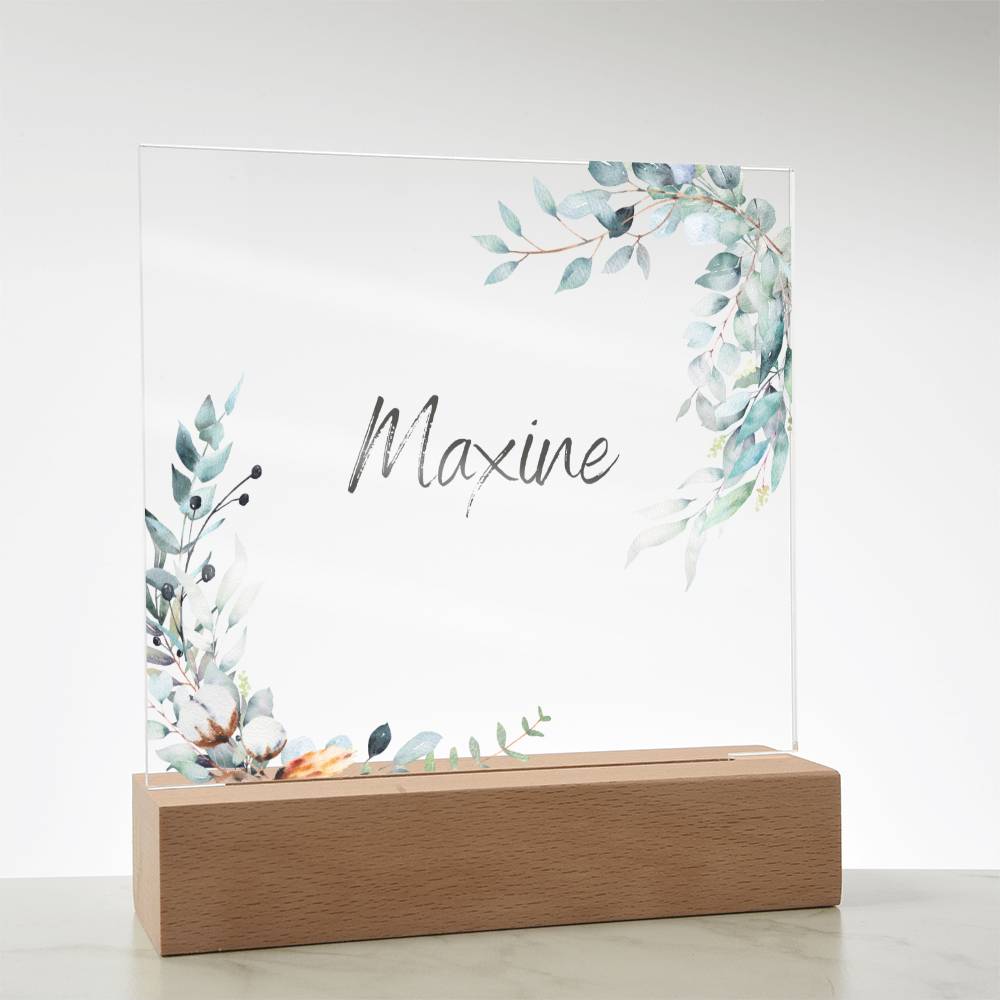 Custom name Bedside light