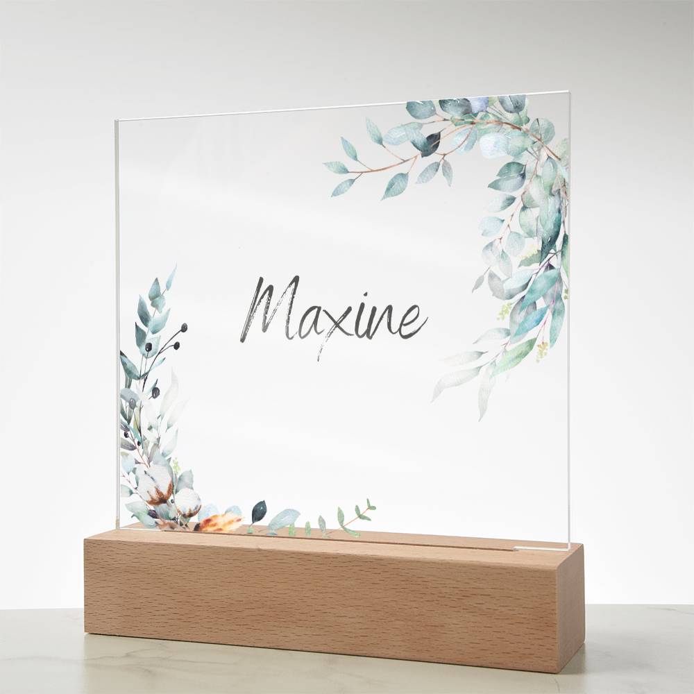 Custom name Bedside light