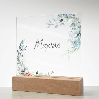 Custom name Bedside light