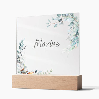 Custom name Bedside light