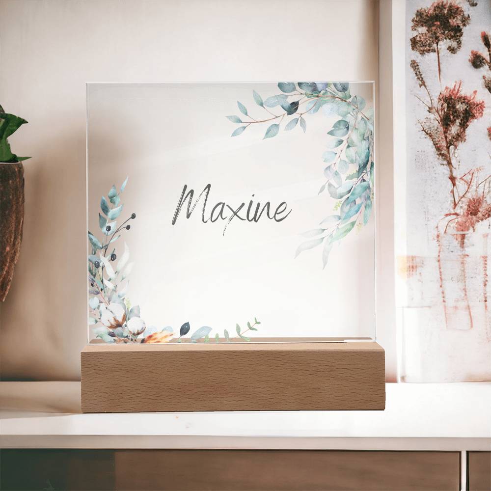 Custom name Bedside light