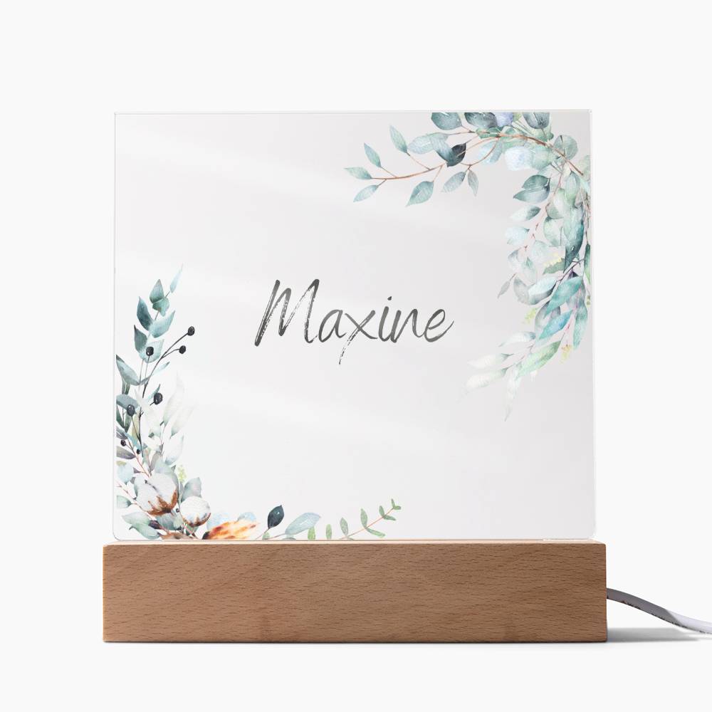 Custom name Bedside light